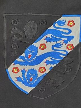 Football Association England 3 Lions Embroidered Hooded Jacket - Size M - GUC